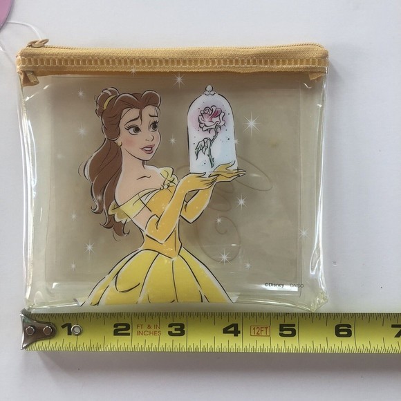 Taste Beauty Disney Belle Set of 5 Flavored Lip Glosses + Belle Flat Pouch - Picture 7 of 8